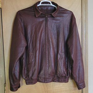 Bomber Aviator Leather Jacket 44 Regular